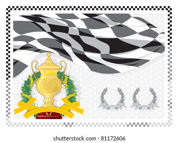 Racing champion background 5, vector