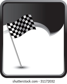 racing checker flag on rip curl background