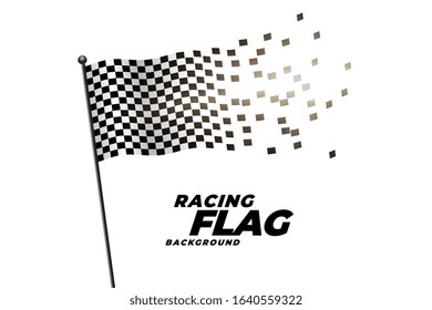 racing checkered flag background design