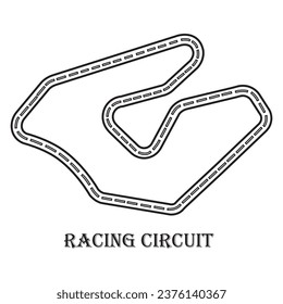 Racing circuit icon vector illustration symbol design