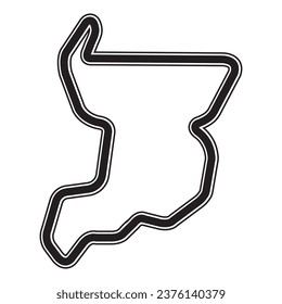 Racing circuit icon vector illustration symbol design