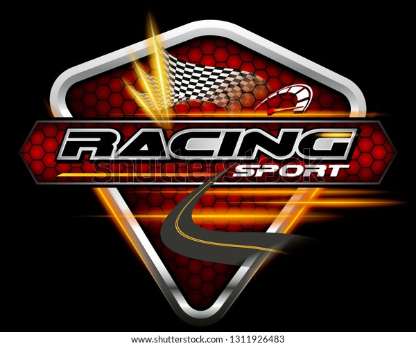 Racing Concept Design Vector Stock Vector (Royalty Free) 1311926483 ...