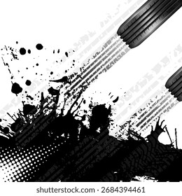 Concepto de carreras - banderas, neumáticos y Pistas, fondo de Vector grunge