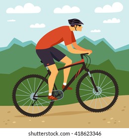 5,409 Mountain bike cartoon Images, Stock Photos & Vectors | Shutterstock