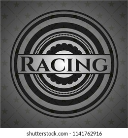 Racing dark badge