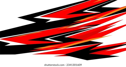CARACING DECALS STICKER RED STRIPS