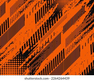 Diseño de carreras fondo de pincel negro naranja grunge