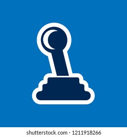 racing design over blue background,speed shifter vector icon