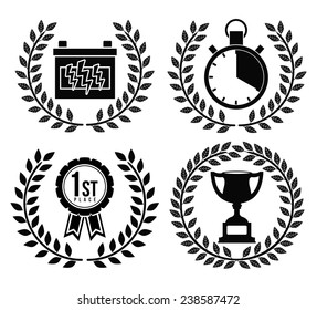 Racing design over white background,vector illustration.