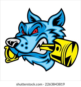 perro de carreras en arte vectorial
