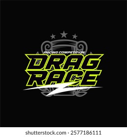 Racing drag race Design Template