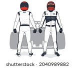 Racing driver uniform template mockup design