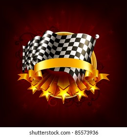 Racing emblem, 10eps