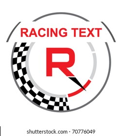 Racing Emblem With A Place For Your Sample Text