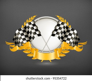 Racing Emblem, vector