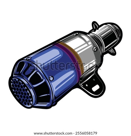 racing exhaust illustrator vector design