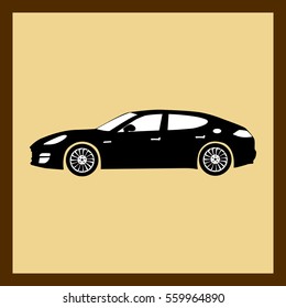 Racing fastback car