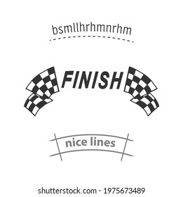 racing finish icon. racing finish icon. racing finish icon