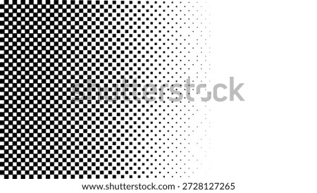 Racing flag. Checkered black and white pattern background with fading gradient effect. Abstract vector illustration. Racing theme for motorsport designs