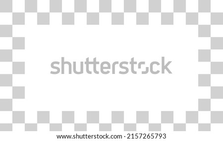 Racing flag, chessboard, checkerboard black and white alternating squares frame, boarder. Chequered background, backdrop vector