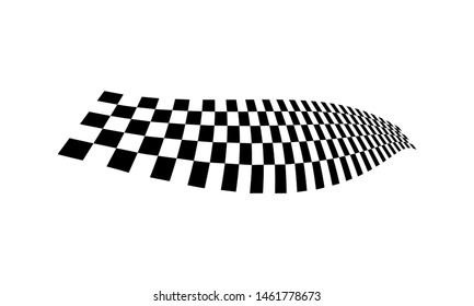 Racing flag Design Template. Race flag Design Vector. Speed Flag Simple Design Illustration Vector.