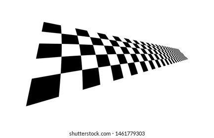 Racing flag Design Template. Race flag Design Vector. Speed Flag Simple Design Illustration Vector.