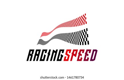 Racing Flag Design Template Race Flag Stock Vector (Royalty Free ...