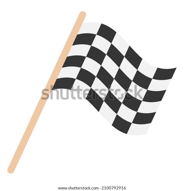 racing flag flat\
clipart vector\
illustration