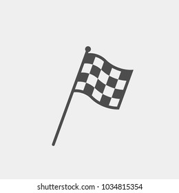 Racing Flag Flat Vector Icon