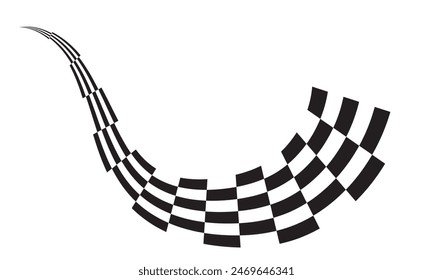 Racing flag graphic design element template vector illustration. isolated on white background. EPS 10