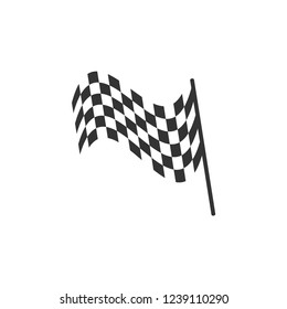 Racing flag graphic design template vector illustration