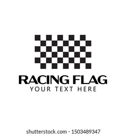 Racing flag graphic design template vector isolated