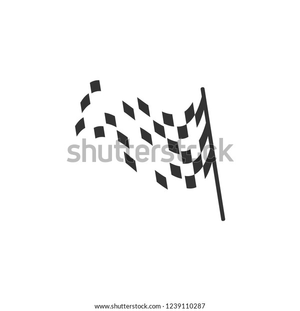 Racing\
flag graphic design template vector\
illustration