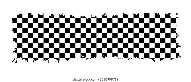 Racing flag grunge design of vector car racing sports, car rally and motocross. eps10