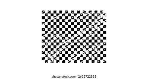 Racing flag grunge design of vector car racing sports, car rally and motocross. eps10