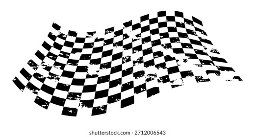 Corrida bandeira grunge design de esportes de corrida de carro vetor, rali de carro e motocross. eps10