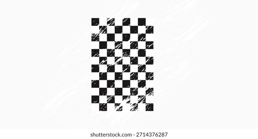 Racing flag grunge design of vector car racing sports, car rally and motocross. eps10