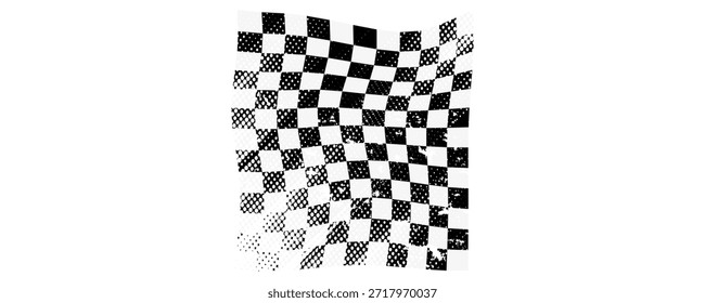 Diseño grunge de la bandera de carreras de coches de Vector, deportes, rally de coches y motocross. eps10