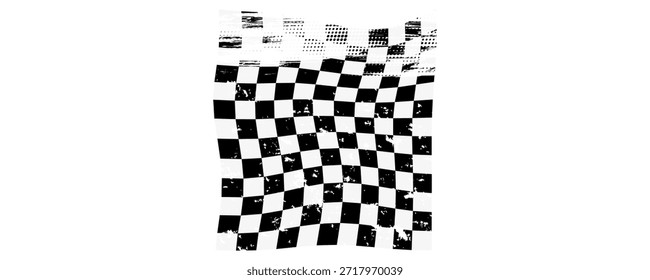 Diseño grunge de la bandera de carreras de coches de Vector, deportes, rally de coches y motocross. eps10