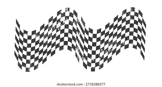 Corrida bandeira grunge design de vetor carro corrida esporte, rally auto e motocross.