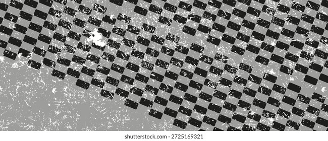 Rennfahne Grunge Design von Vektorwagen Rennsport, Auto-Rallye und Motocross,