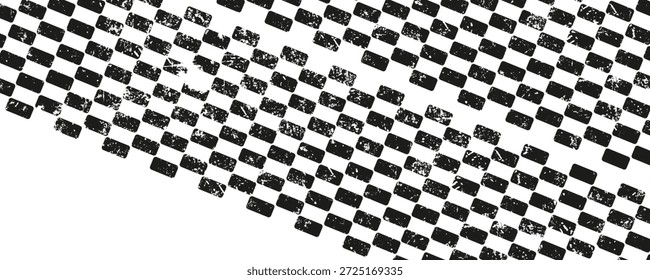 Diseño grunge de la bandera de las carreras de coches de Vector, rally auto y motocross,