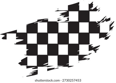 Racing Fahne Grunge Design von Vektorwagen Rennsport, Auto Rallye und Motocross. EPS10