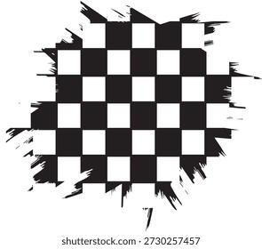 Racing Fahne Grunge Design von Vektorwagen Rennsport, Auto Rallye und Motocross. EPS10