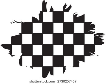 Racing Fahne Grunge Design von Vektorwagen Rennsport, Auto Rallye und Motocross. EPS10