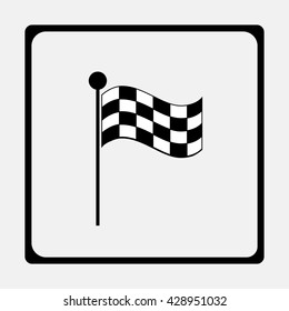 Racing flag icon.