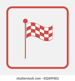 Racing flag icon.