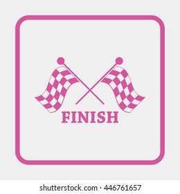 Racing flag icon.