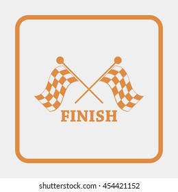 Racing flag icon.