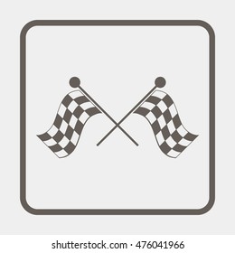 Racing flag icon.